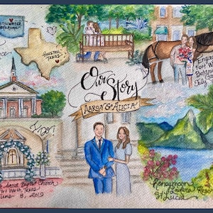 Custom love story, anniversary gift for husband, anniversary gift for wife, first anniversary gift