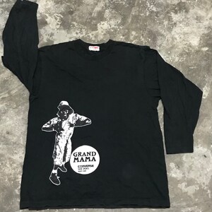 Vintage 90s Long sleeve Larry Johnson Converse grandmama Tshirt size M/baskeball/90s clothing