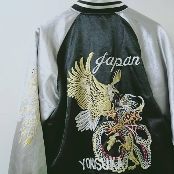 Vintage sukajan jacket/souvenir Dragon satin jacke