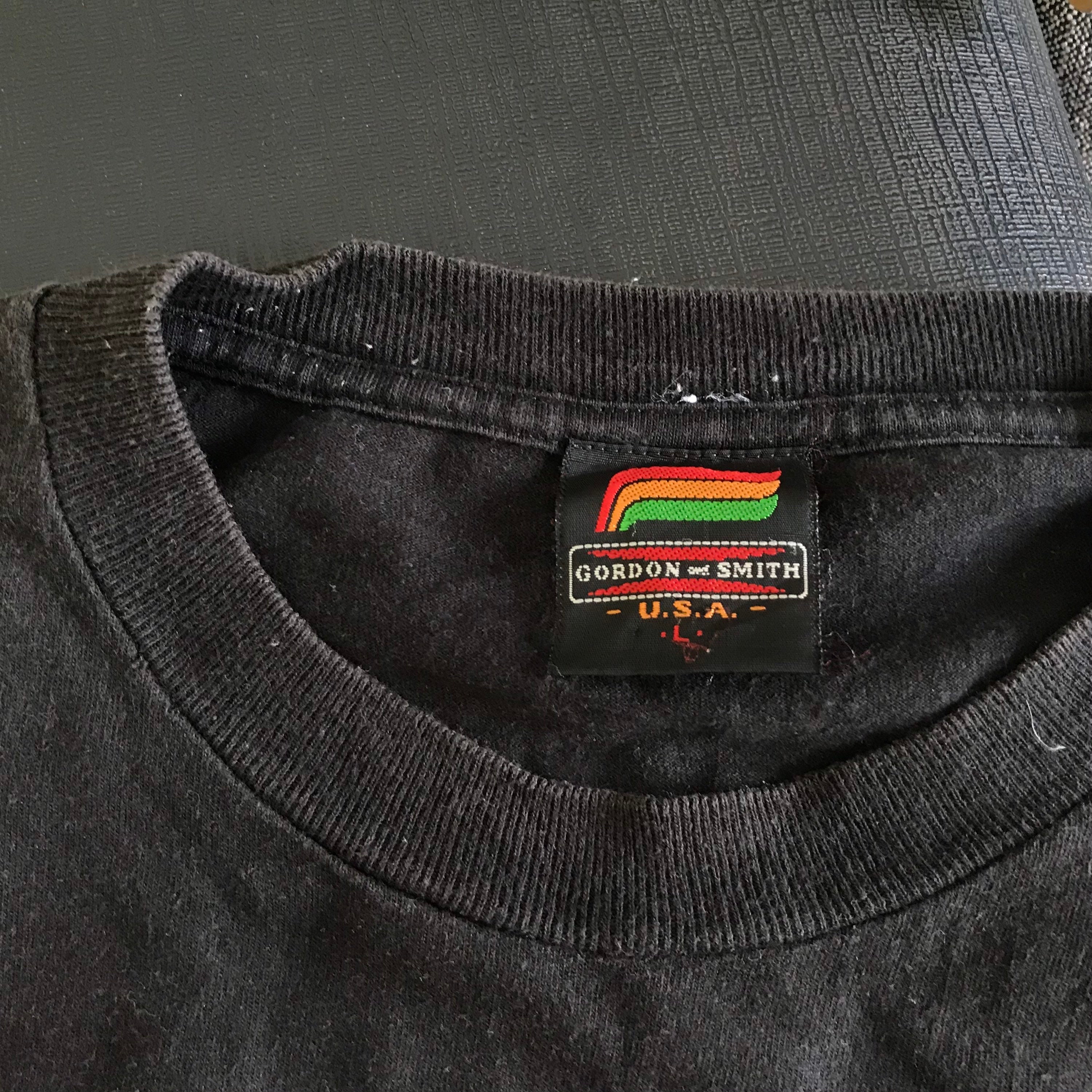 Vintage 90s Gordon Smith Surfboard Tshirt Size L/skate Surf Clothing