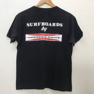 Vintage 90s Gordon smith surfboard Tshirt size L/skate surf clothing/90s clothing
