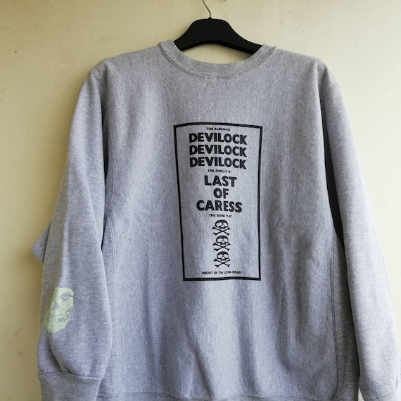 Vintage 90s Gray Devilock Misfits sweatshirt size