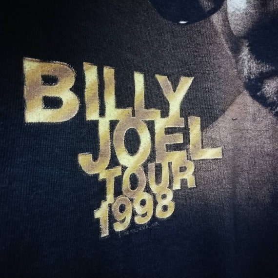 Vintage 90s billy joel tshirt size L /tour shirt … - image 6