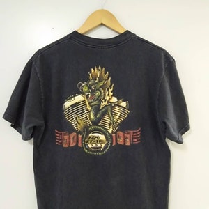 Vintage 90s no fear dragon shirt made in usa medium size