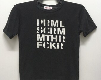 Vintage 90s Primal scream Tshirt small size Kids/alternative rock/indie pop/90s clothing