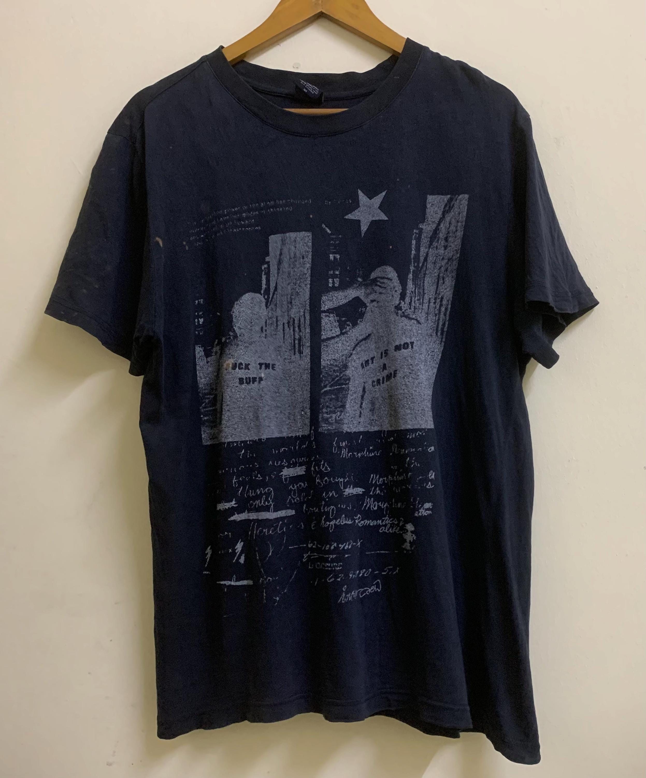 90's QUILT Not All Battles ビンテージ Tシャツ Vintage Intercrew Artwolk Tshirt Size M/art is Not Crime/90s
