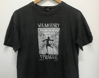 vintage années 90 1991 Wolfgang amadeus Mozart art Tshirt petite taille/artwork/painter/90s clothing