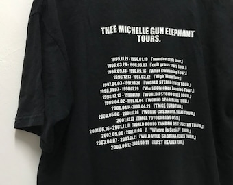 Vintage 00s Thee Michelle Gun Elephant Tshirt Size M/TMGE Punk