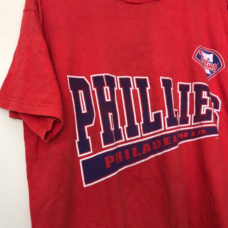 Vintage 90s 1998 Phillies philadelphia baseball tshirt size XLlos angeles dodgesNutmecMLBPAMLB