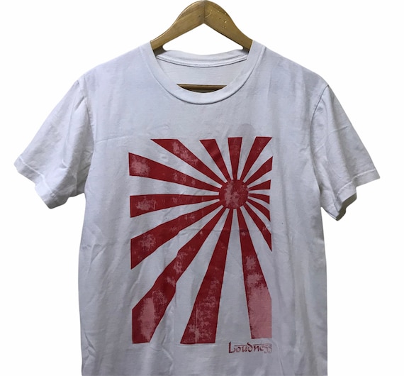 Rising Sun Flag Distressed Look Japan Tshirt Rising Sun Flag Distressed Look Japan Tshirt