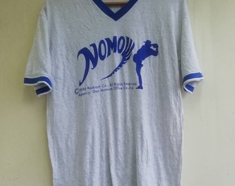 Vintage 90s 1995 Hideo Nomo Baseball Tshirt Size L/los Angeles