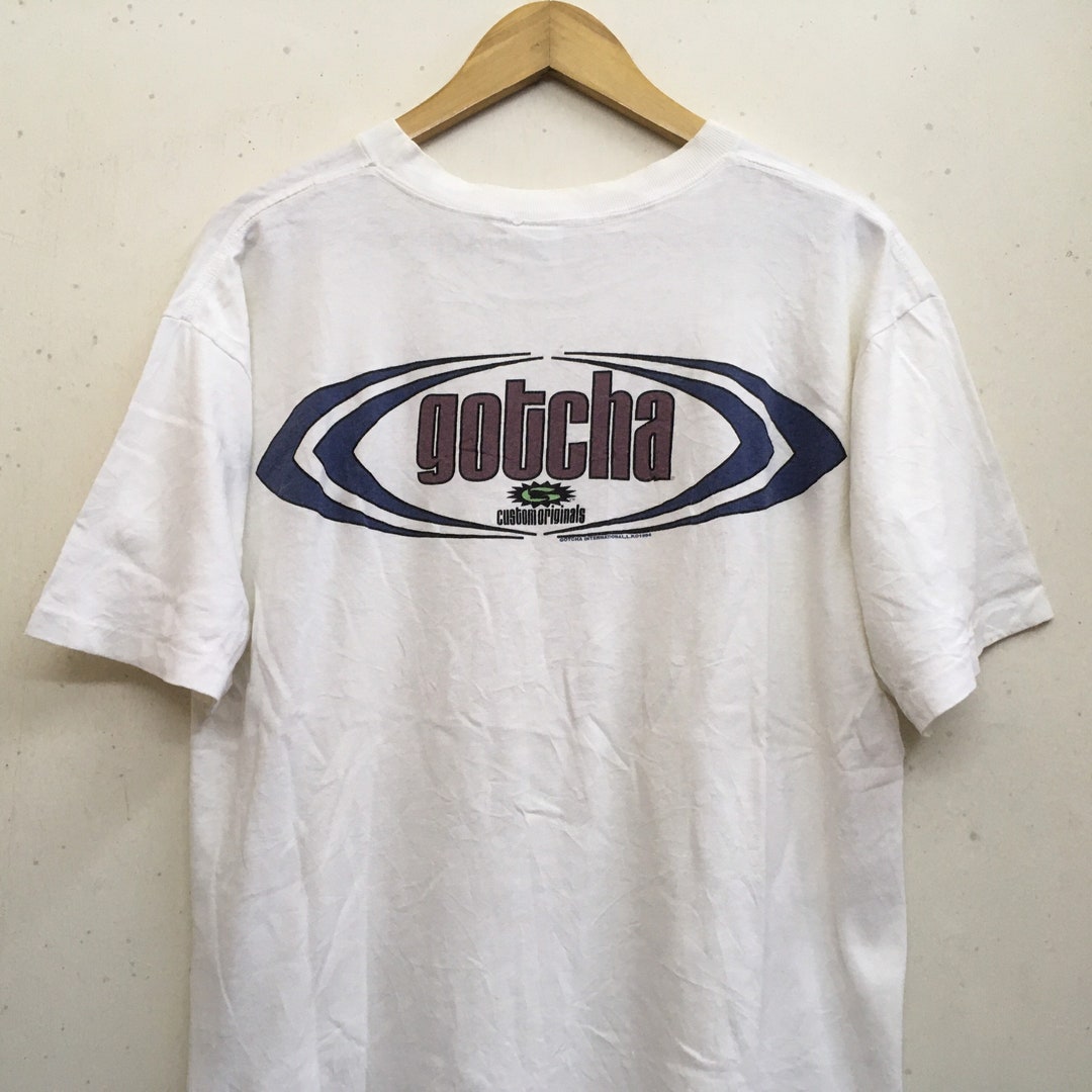 Vintage 90s Gotcha Surf Green T-shirt Size Large Surfing