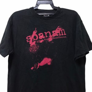 Vintage Japanese Hardcore Spanam band Tshirt size L /hardcore punk/punk rock/metal band/