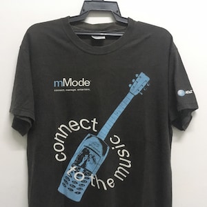 vintage 90s Sony ericsson Connect to the music Tshirt size M/Nokia/90s clothing