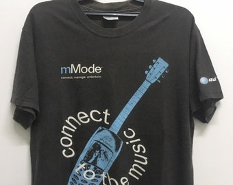 vintage années 90 Sony ericsson Connectez-vous à la musique Tshirt taille M /Nokia/90s vêtements