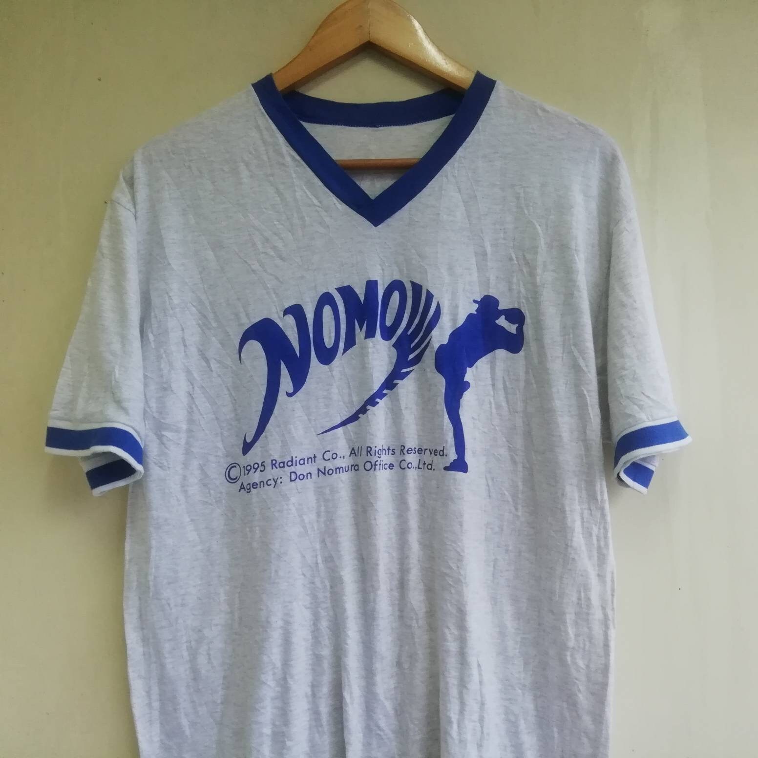 Vintage LA Dodgers Hideo Nomo T Shirt Made In USA, Men's Fashion,  Activewear on Carousell