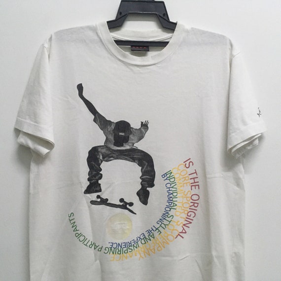 Vintage 90s Vans Skateboard Tshirt Size L/santa Cruz/blind 
