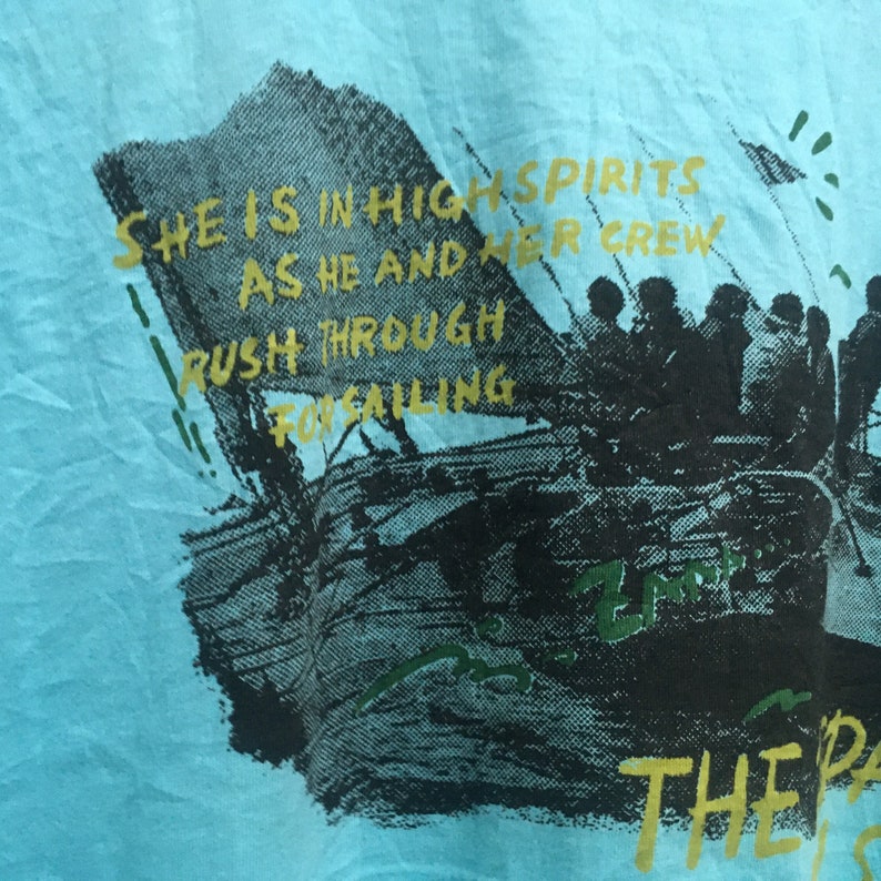 Vintage 90s The departure of a ship Tshirt size L Vintage