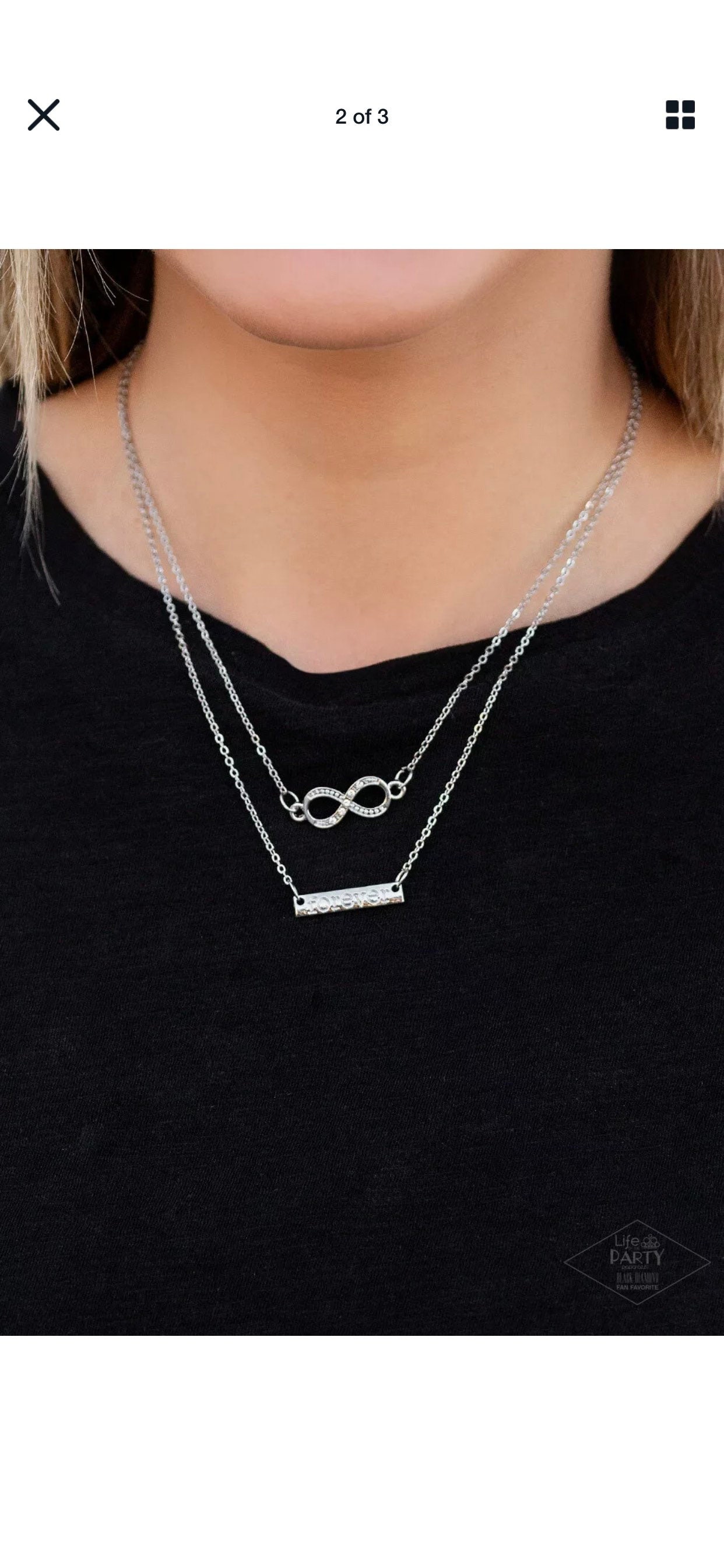 Paparazzi infinity best sale necklace