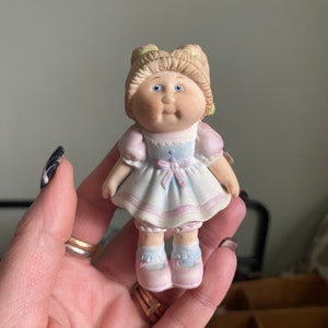 Vintage Cabbage Patch Kids Porcelain Figure 1984- Girl With Braided Pig Tails