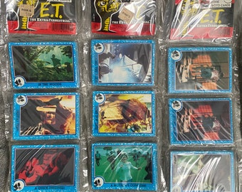 1982 Topps E.T. The Extra Terrestrial Rack Pack Lot x3