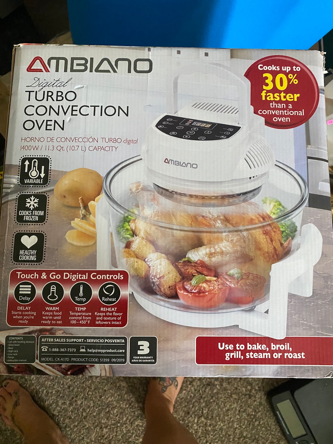 Ambiano Digital Turbo Convection Oven Etsy