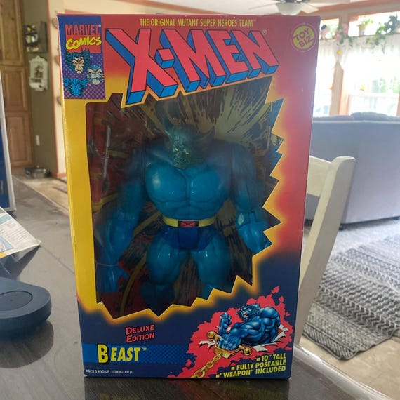 Toybiz Beast X-men Deluxe Edition Marvel 10” Action Figure 1994 - Etsy