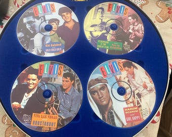 ELVIS PRESLEY 4 CD Double Features 8 Soundtracks Film Canister