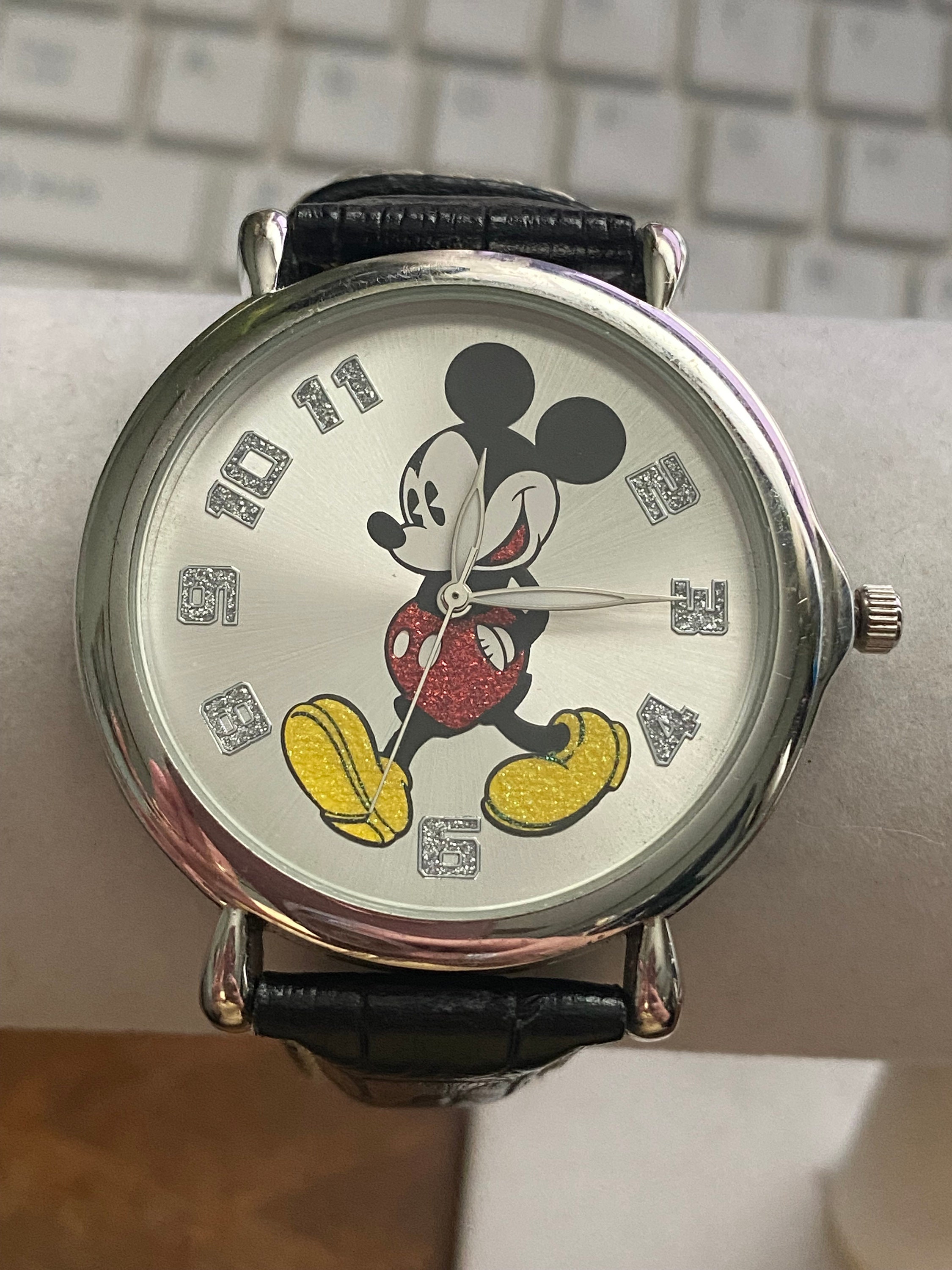 Vintage Disney Mickey Mouse Silver Cuff Bracelet Watch When Rolex met Mickey in 1968… The 60s “Mickey Mouse  main image 2