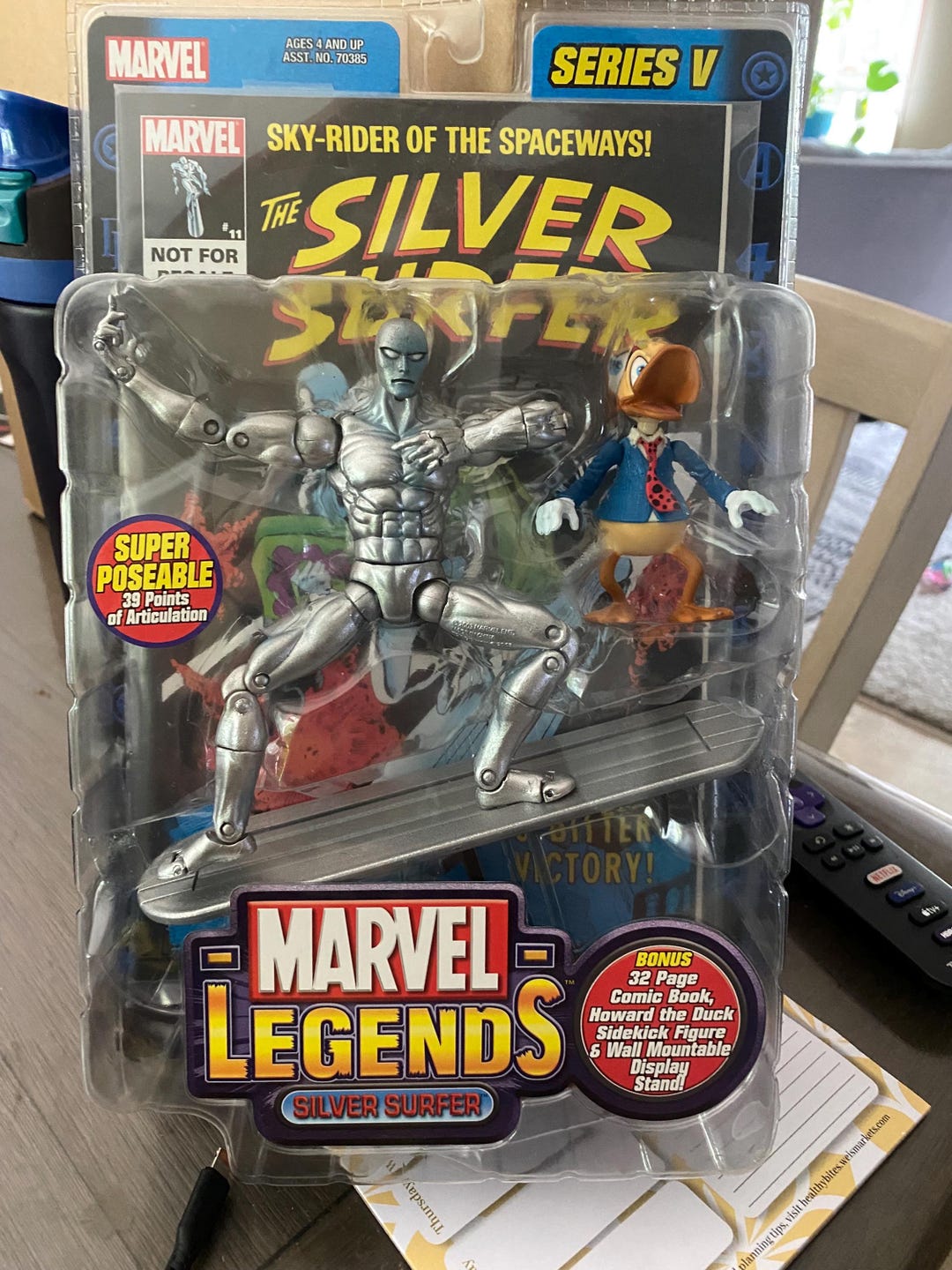 Marvel Legends Silver Surfer Action Figure 2003 With Comic and