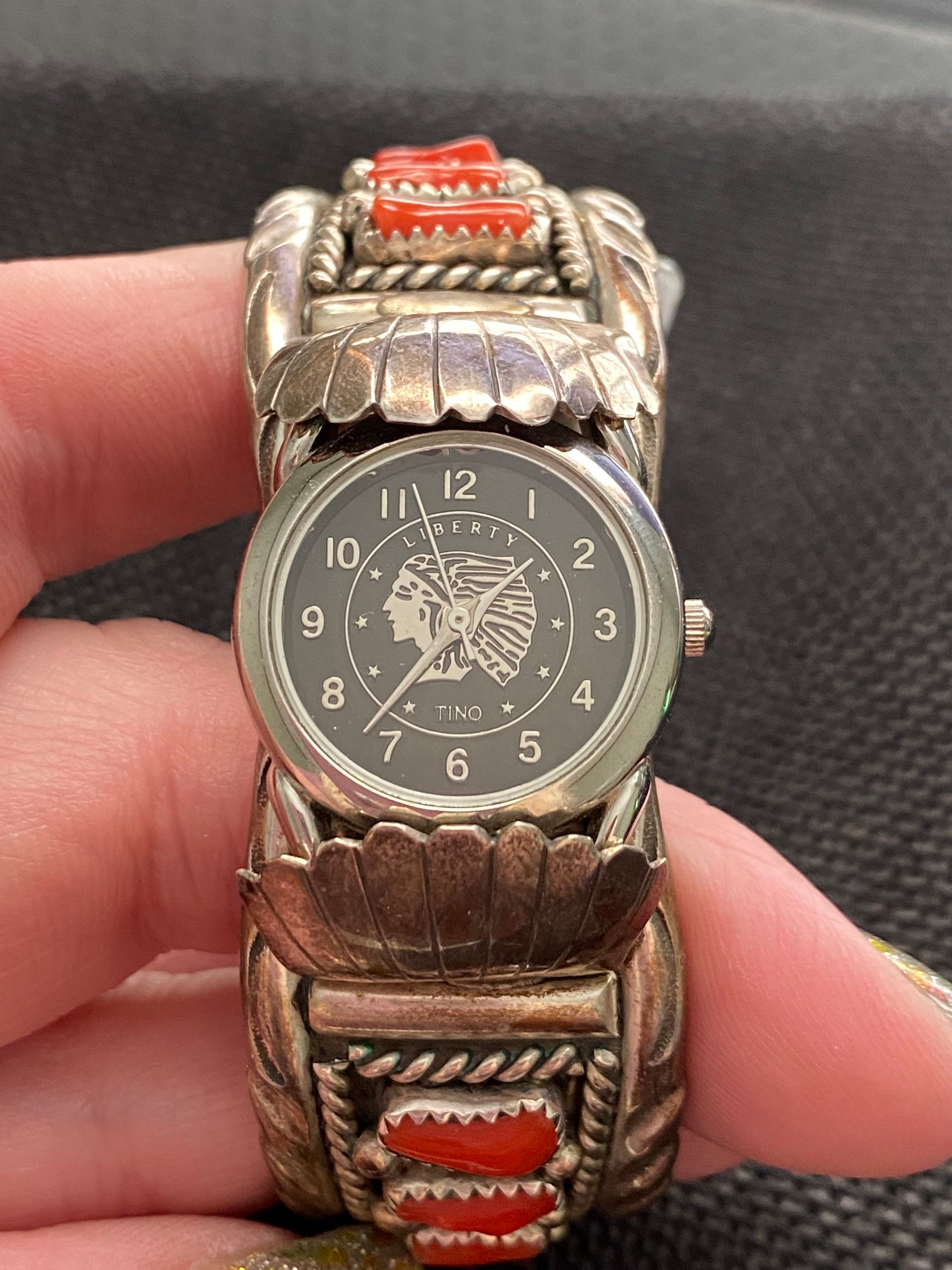 Amazing Vintage Native American Navajo Mother Of Pearl