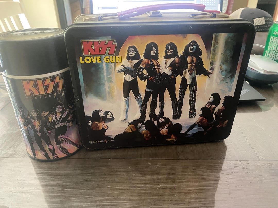 KISS LOVE GUN Lunch Box 2000 With Thermos Rare - Etsy