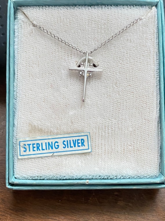 Theda Sterling Silver Cross Necklace-af