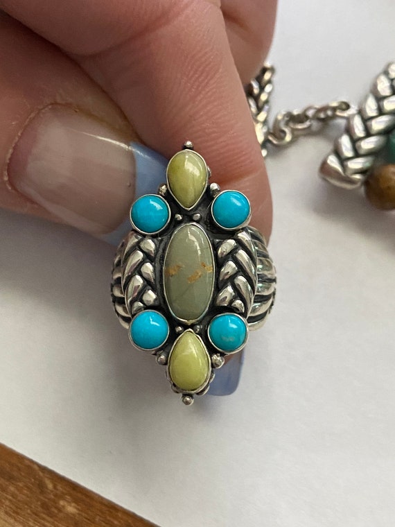 Carolyn Pollack MultiGemstone Toggle Bracelet Wit… - image 3