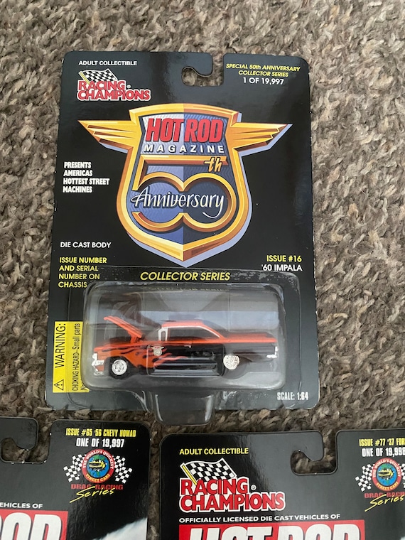 9 Racing Champions Hot Rod Magazine Die Cast Cars 1/64 - Etsy