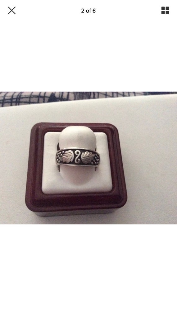 Vintage Sterling Silver WM Wheeler Co. Band Ring -