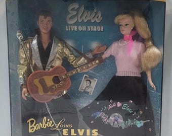 Barbie Loves Elvis Collector Edition Doll Set 1996 Mattel - Etsy
