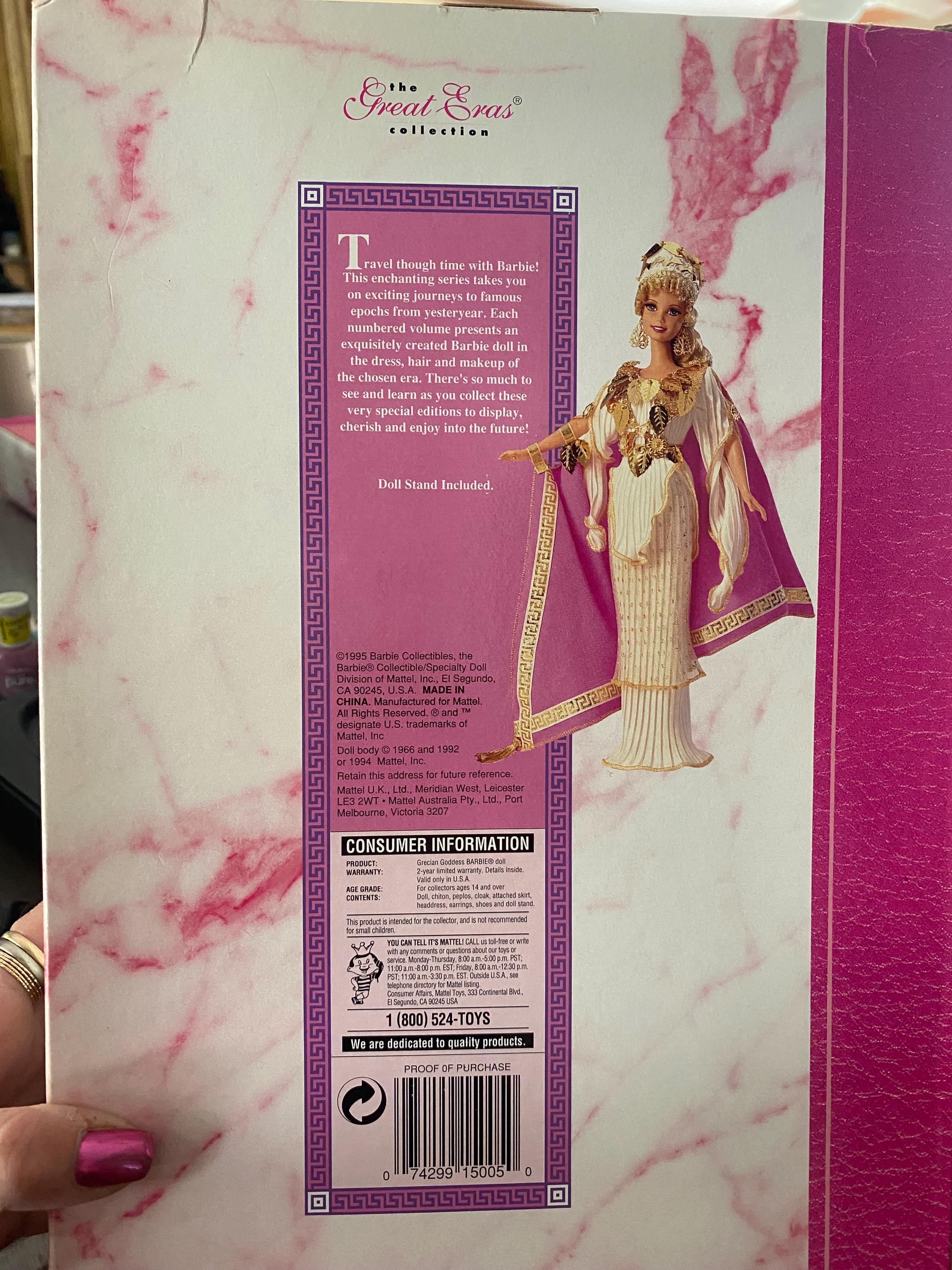 Great Eras Collection ギリシャの女神 1995 バービー人形並行輸入