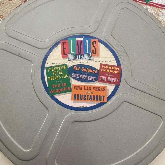 ELVIS PRESLEY 4 CD Double Features 8 Soundtracks Film Canister
