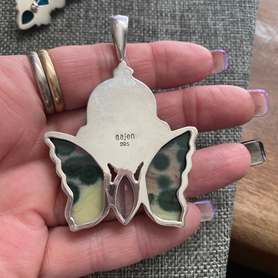 Sajen Sterling Silver Goddess Butterfly Gemstone … - image 2
