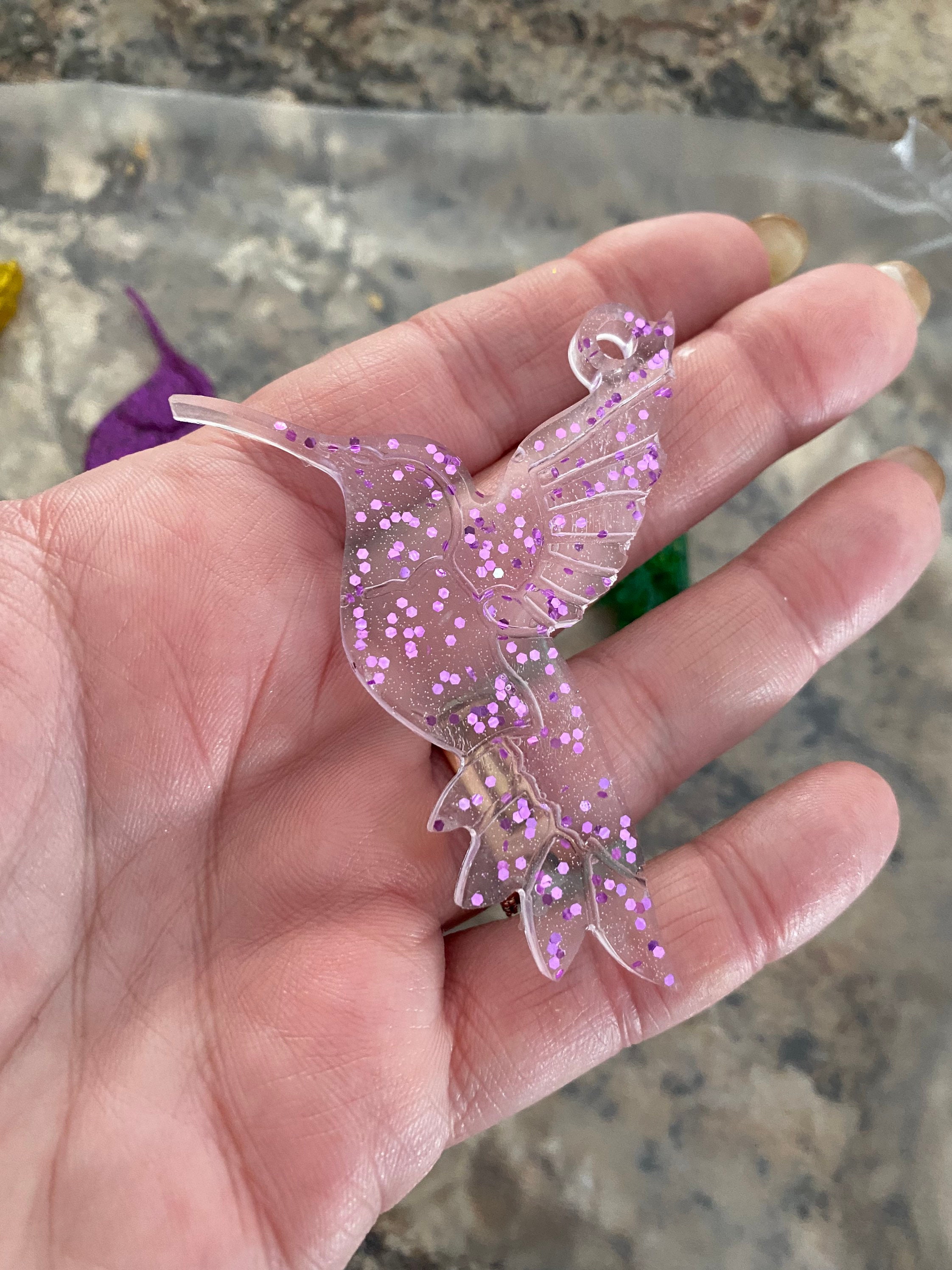 Portachiavi Con Colibrì Per Amanti Animali, Frase 'Just A Girl Who Loves Hummingbirds', Argento, Acciaio Inox