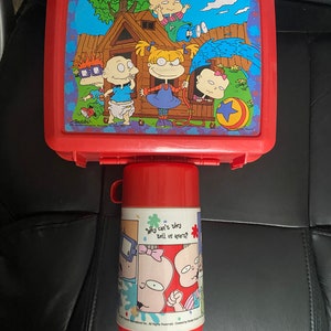 1997 Nickelodeon Rugrats Lunchbox & Thermos Aladdin