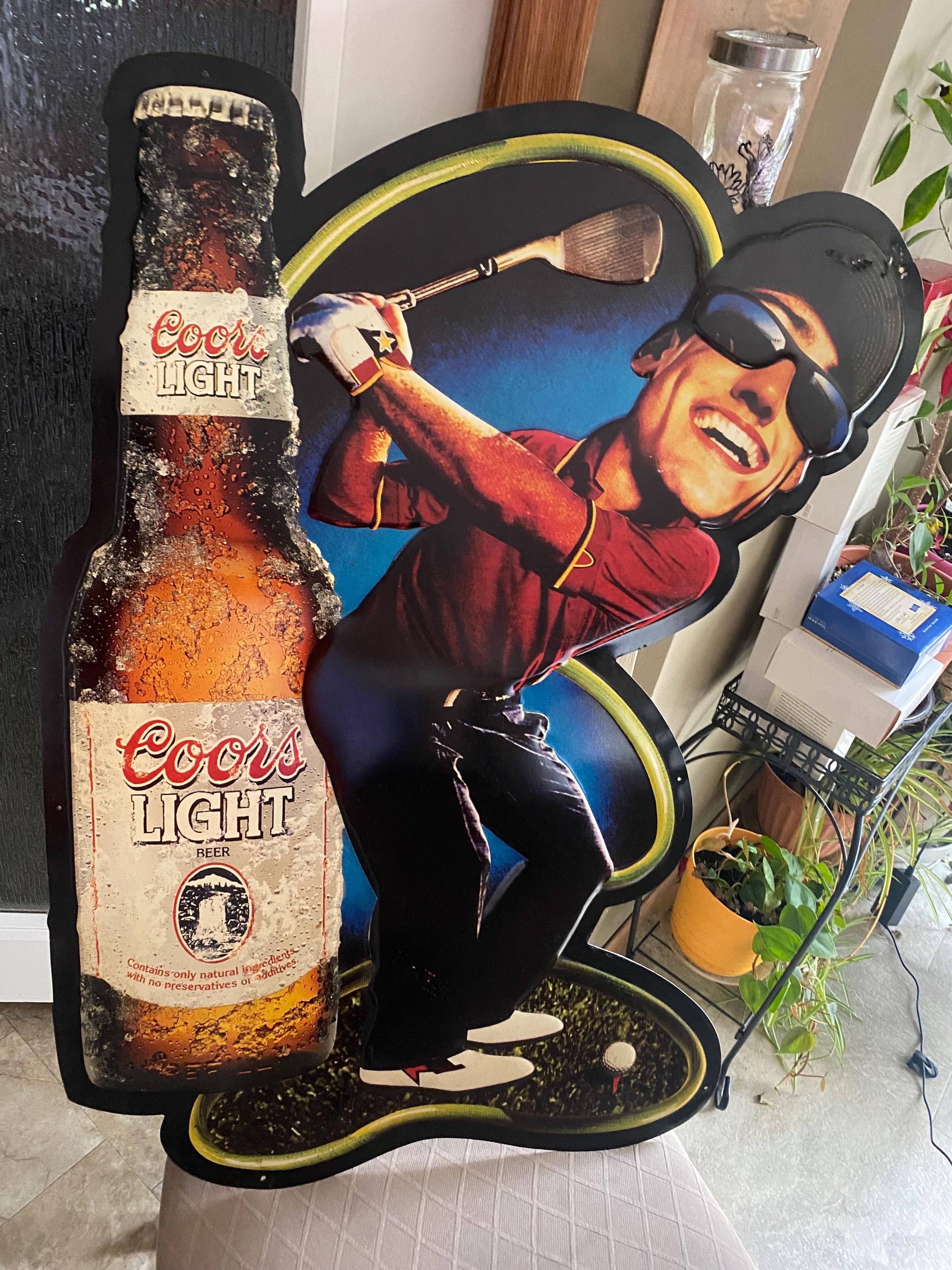 Vintage Coors Light Golf Metal Sign - Etsy