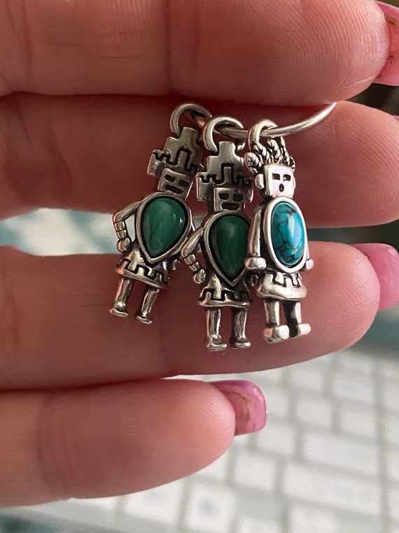 3 Carolyn Pollack 925 Sterling Turquoise Talavi Ka