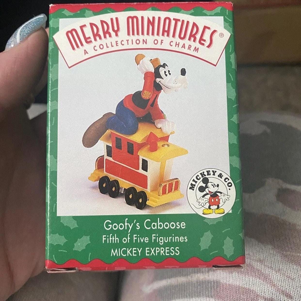 Hallmark Merry Miniatures 1998 Disney Mickey Express Goofy's