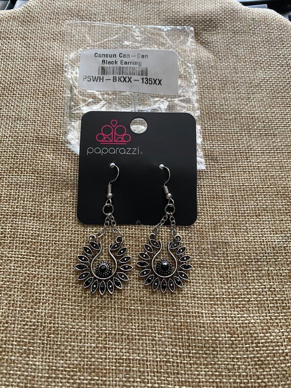 Paparazzi Jewelry cancun Can can Black Earrings na Etsy Australia