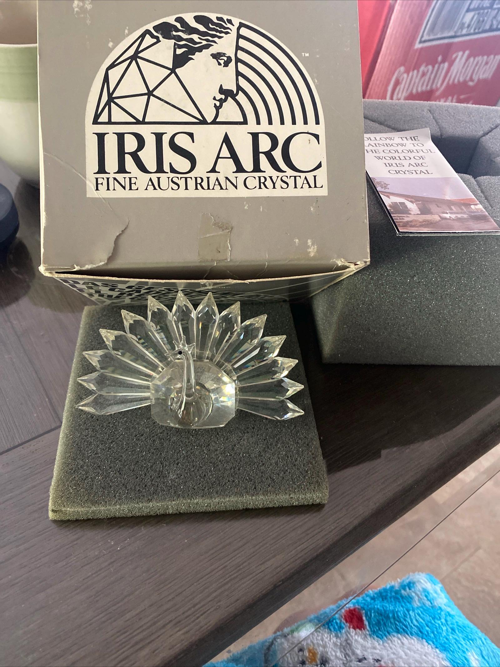Swarovski Cut Crystal IRIS ARC Peacock Figurine 19113 Retired - Etsy