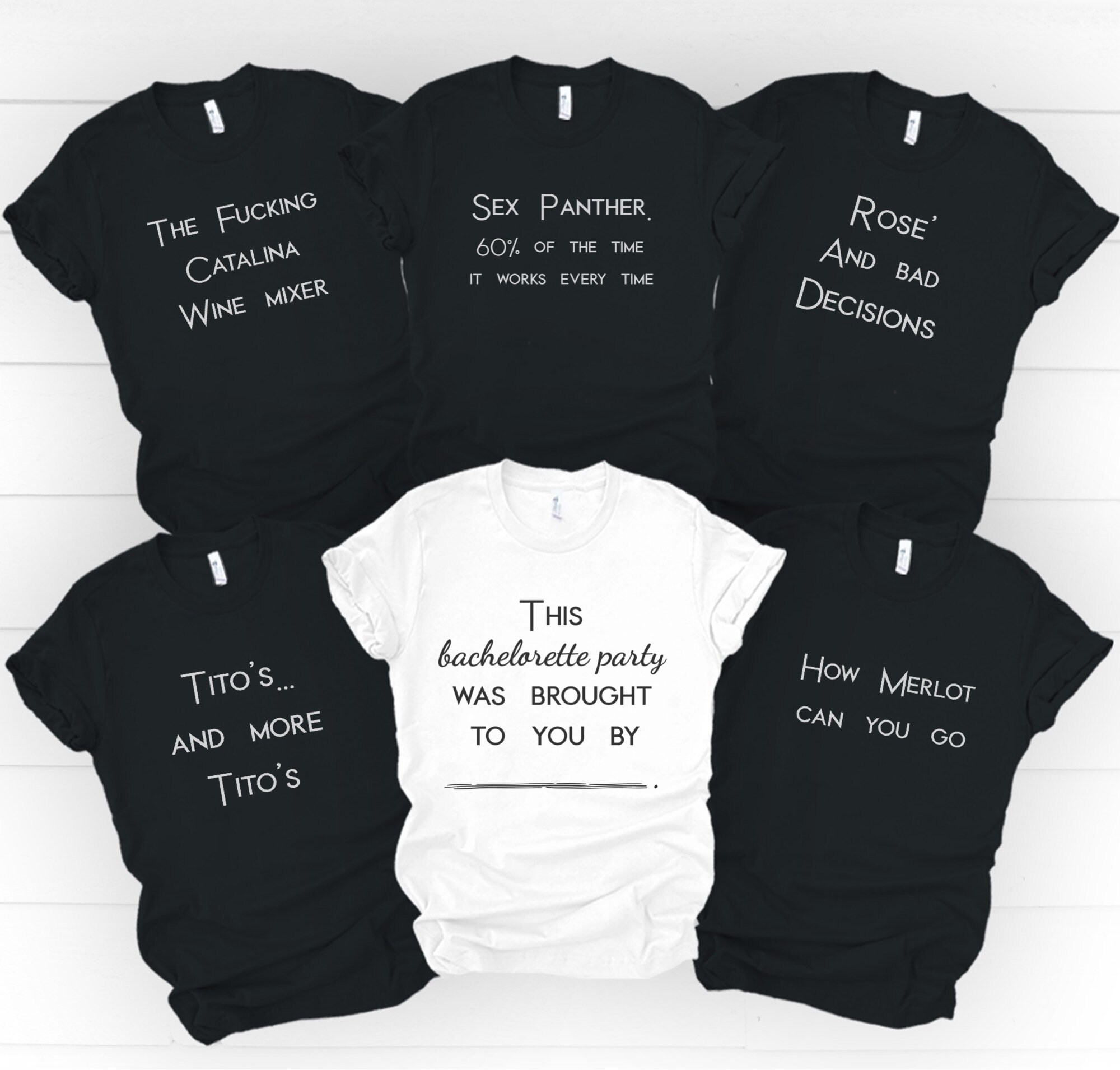 This Bachelorette Party is Brought to You by Shirt Cards - Etsy