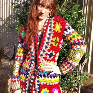 Retro granny square jacket image 2