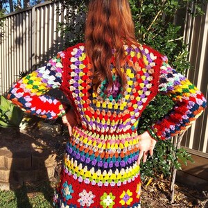 Retro granny square jacket image 4